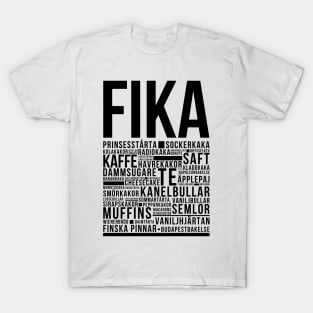 Fika coffe break newspaper style T-Shirt